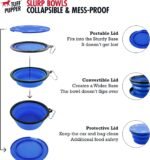 Tuff Pupper SuperBigSlurp Collapsible Dog Bowls, Extra Large Capacity, Portable, Food Safe, Odorless, Non-Toxic Silicone - Image 3