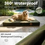 Laifug Outdoor Foldable Waterproof Dog Bed,Army Green,(44''x32''x3.5'') - Image 3