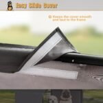 Outdoor Pet Shade Dog Shade Shelter, Versatile Pet Canopy Tent Pet Awning for Dogs, Cats, Small Animals and Livestock, 4'x4'x3' Waterproof, Sun Protection, Grey - Image 4