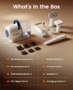 oneisall Dog Grooming Vacuum Kit, 15000Pa, 6 Grooming Tools - Image 6