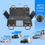 Dog Car Seat Cover for Back Seat, Hard Bottom Hammock Hold 400lbs For Cars - Image 5