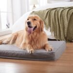 Orthopedic Memory Foam Dog Bed, Cooling Dog Beds Waterproof Pet Bed for Crate with Removable Washable Cover, L(35inch,65Lbs) - Image 3