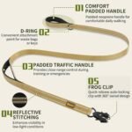 Mayerzon 6FT Tactical Heavy Duty Dog Leash No Pull with 2 Padded Handles - Image 4