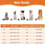 POCBLUE Deluxe Washable Dog Bed for Large Dogs Dog Crate Mat 35 Inch Comfy Fluffy Kennel Pad Anti-Slip for Dogs Up to 60 lbs, 35" x 23", Grey - Image 5