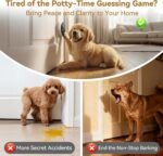 TECKNET Dog Door Bell, Dog Bells to Go Outside with 55 Melodies, 1000 Feet Range, 5 Volume (0-120dB) & 2 Modes, IP65 Waterproof, Dog Bell with 1 Receiverand 2 Transmitters, White - Image 4