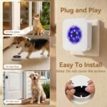 TECKNET Dog Door Bell, Dog Bells to Go Outside with 55 Melodies, 1000 Feet Range, 5 Volume (0-120dB) & 2 Modes, IP65 Waterproof, Dog Bell with 1 Receiverand 2 Transmitters, White - Image 5