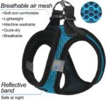 Dog Harness Step-in Breathable Puppy Cat Vest, Medium, Blue - Image 2
