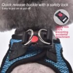 Dog Harness Step-in Breathable Puppy Cat Vest, Medium, Blue - Image 4