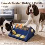 KADTC 2-Level Dog Puzzle Toy Rotating Treat Dispenser for Small/Medium Dogs - Image 3