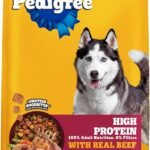 Pedigree High Protein Adult Dry Dog Food, Beef and Lamb, 3.5 lb