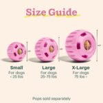 WOOF Pupsicle Interactive Dog Ball Toy for Dogs Large 25-75 lbs - Pink - Image 7