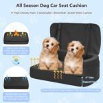 BLVRYVIO Large Dog Car Seat for Medium Sized Dogs Under 55lbs or 2 Smalls - Image 3