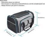 Airline Approved Pet Carrier, Large Soft Sided Pet Travel TSA Carrier 4 Sides Expandable Cat Collapsible Carriers with Removable Fleece Pad and Pockets for Cats Dogs and Small Animals - Image 3