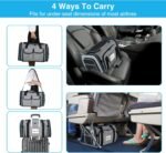 Airline Approved Pet Carrier, Large Soft Sided Pet Travel TSA Carrier 4 Sides Expandable Cat Collapsible Carriers with Removable Fleece Pad and Pockets for Cats Dogs and Small Animals - Image 6