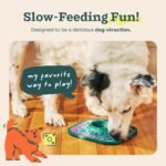 Woof LickMat, Slow Feeder Mat for Dogs, Green - Image 2