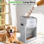 Galvanized Automatic Dog Feeder,Automatic Gravity-Fed Dog Feeder for Indoor & Outdoor Use,25LBS Capacity Food Dispenser for Small, Medium, and Large Breeds - Image 3