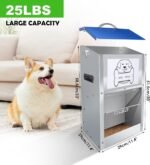 Galvanized Automatic Dog Feeder,Automatic Gravity-Fed Dog Feeder for Indoor & Outdoor Use,25LBS Capacity Food Dispenser for Small, Medium, and Large Breeds - Image 6