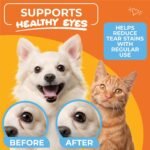 Paw Science Dog Eye Wipes (100 Count) Hypoallergenic Eye & Face Wipes for Dogs & Cats - Pet Tear Stain Remover & Cleaner - Cleans & Removes Discharge, Crust, & Gunk (Coconut) - Image 3