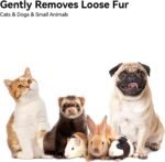 Aumuca Skin Friendly Self-Cleaning Slicker Brush for Dogs & Cats, Gentle Pet Grooming Tool for Shedding & Deshedding, Efficient Hair Remover for Long & Short Haired Pets - Image 7