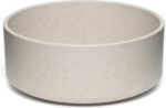 Loving Pets - Dolce Bamboo - Eco-Friendly Pet Bowls & Dishes for Dog, Cats, Puppy Food and Water Dish -Sustainable and Dishwasher Safe, Made with Real Bamboo (Small, Oat-Beige)