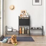 Lomivra Dog Feeding Station with 2 Elevated Bowl Stands & Large Storage - Image 8