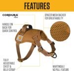 Carhartt Nylon Duck No Pull Dog Harness Carhartt Brown S - Image 2
