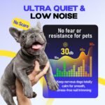 Whisper-Quiet Dog Nail Grinder 50%More Power for Sensitive Dogs,Cat - Image 2
