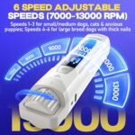 Whisper-Quiet Dog Nail Grinder 50%More Power for Sensitive Dogs,Cat - Image 3