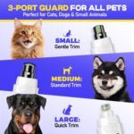 Whisper-Quiet Dog Nail Grinder 50%More Power for Sensitive Dogs,Cat - Image 4