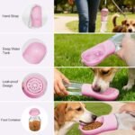 Portable Dog Water Bottle with Food Container, Drinking Bottle for Travel - Image 4