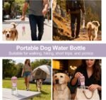 Portable Dog Water Bottle with Food Container, Drinking Bottle for Travel - Image 7