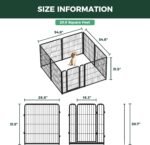 FXW Homeplus Indoor Dog Playpen, 32" H, 8 Panels, for Small & Medium Dogs - Image 8