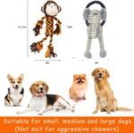 Monkey Rope Dog Toy, Plush Elephant Squeaky Dog Toy, 2 Pack - Image 6