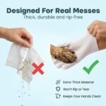 Uproot Clean Pet Grooming Gloves: Deodorizing & Grooming, 3-Month Supply - Image 2