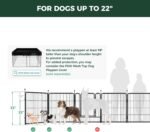 FXW Rollick Dog Playpen, Indoor, Yard & RV Camping, 32" H, 16 Panels - Image 6