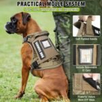 Tactical Dog Harness and Leash Set with 10 Patches for Large Dogs - Image 3