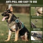 Tactical Dog Harness and Leash Set with 10 Patches for Large Dogs - Image 4