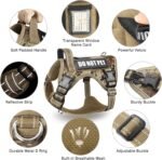 Tactical Dog Harness and Leash Set with 10 Patches for Large Dogs - Image 5