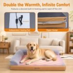 Heated Orthopedic Dog Bed for Large Senior Dogs - Image 2