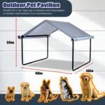 3 in 1 Extra Large Dog Canopy Outside,All-Season Outdoor Dog Shade XL with Roller Shutters and Removable Door,Pet Shelter Tent for Chicken Livestock 4'x 4'x 3.3' Winter & Summer and Rain - Image 3