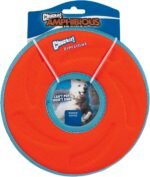 Chuckit! Amphibious ZipFlight Floating and Flying Disc Dog Toy, Medium (8.5"), Assorted Colors (Orange And Blue/Green and Blue) - Image 4