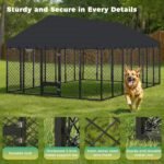 10x14×6.4 FT Heavy Duty Dog Kennel Outdoor with Secure Double Locks - Image 3