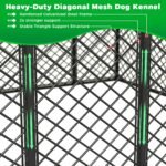 10x14×6.4 FT Heavy Duty Dog Kennel Outdoor with Secure Double Locks - Image 5