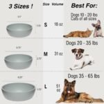 Loving Pets - Dolce Bamboo - Eco-Friendly Pet Bowls & Dishes for Dog, Cats, Puppy Food and Water Bowl -Sustainable and Dishwasher Safe, Made with Real Bamboo (Medium, Slate-Grey) - Image 3