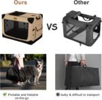 Garnpet Soft Dog Crate for Medium Dogs, 4-Door Foldable Collapsible Dog Crate with Soft Sides, Indoor & Outdoor Travel Dog Kennel - Image 3