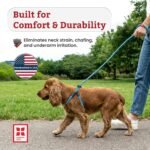 Harness Lead Escape Resistant, Reduces Pull Dog Harness, Medium/Large, Black - Image 4