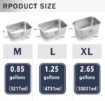 Stainless Steel Dog Bowls for Large Dogs, High Capacity Metal Dog Food Bowls, Food and Water Bowl for Larges, X-Large, and Big Dogs 1.25 Gallons - Image 3