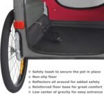 DOGGYHUT® Premium X Large Pet Bike Trailer Up to 100 lbs (Red) - Image 4