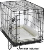 MidWest Homes for Pets QuietTime Dog Bed - White Fleece Bolster, Ultra-Soft and Machine Washable, Fits 42-Inch Crates and Carriers, for Large Breed Dogs - Image 3