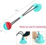 Askhald Dog Toys Chew Toys for Aggressive chewers, Puppy Training Treats Teething Rope Toys for Boredom Dog Puzzle Treat Food Dispensing Ball Toys for Puppies Teething (Blue) - Image 4